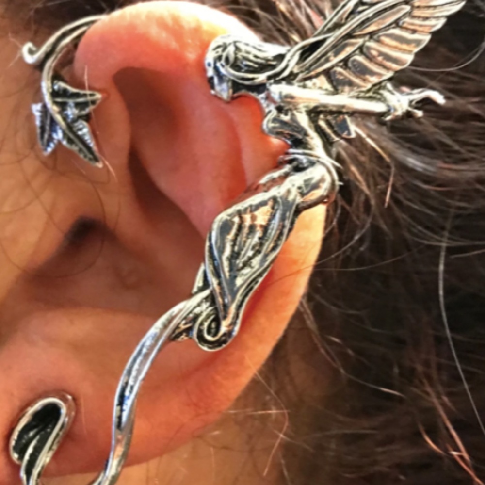 Elf Ear Cuff Silver - image 1